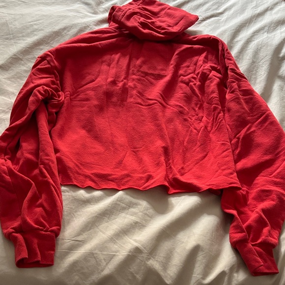 Aviator Nation Red Hoodie with Smiley Face - Picture 3 of 3